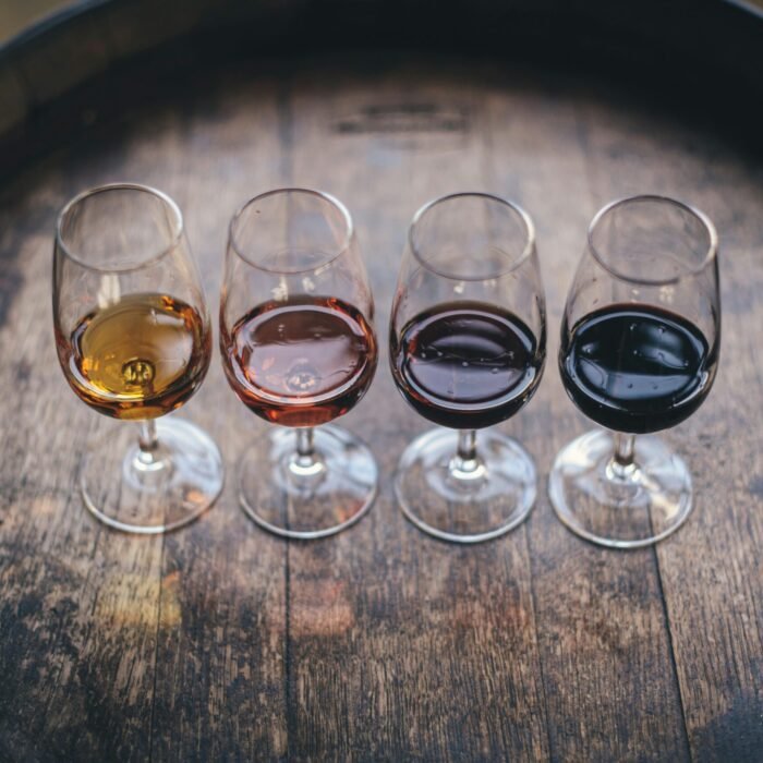 Cálices de vinho do Porto